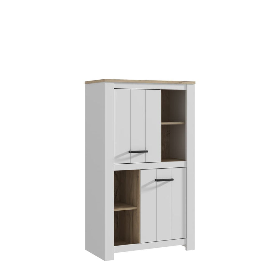 Elara Highboard Cabinet 87cm in White
