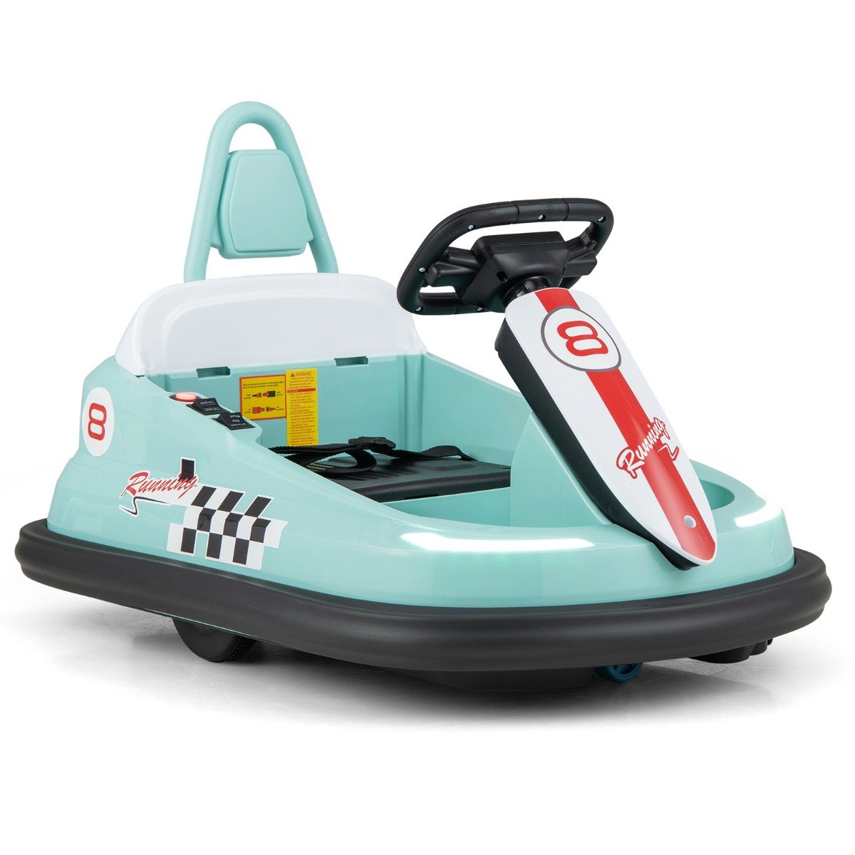 Electric kids Ride-on Bumper Car with 360¬∞ Spinning and Dual Motors-Navy