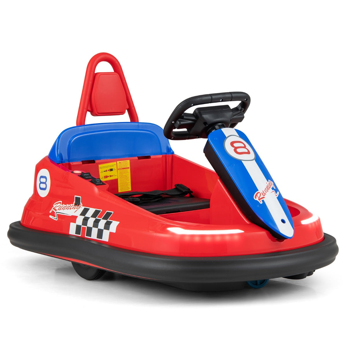 Electric kids Ride-on Bumper Car with 360¬∞ Spinning and Dual Motors-Red