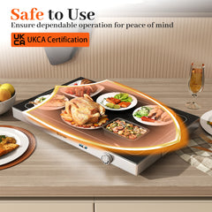 Electric WarmingTray with Adjustable Temperature