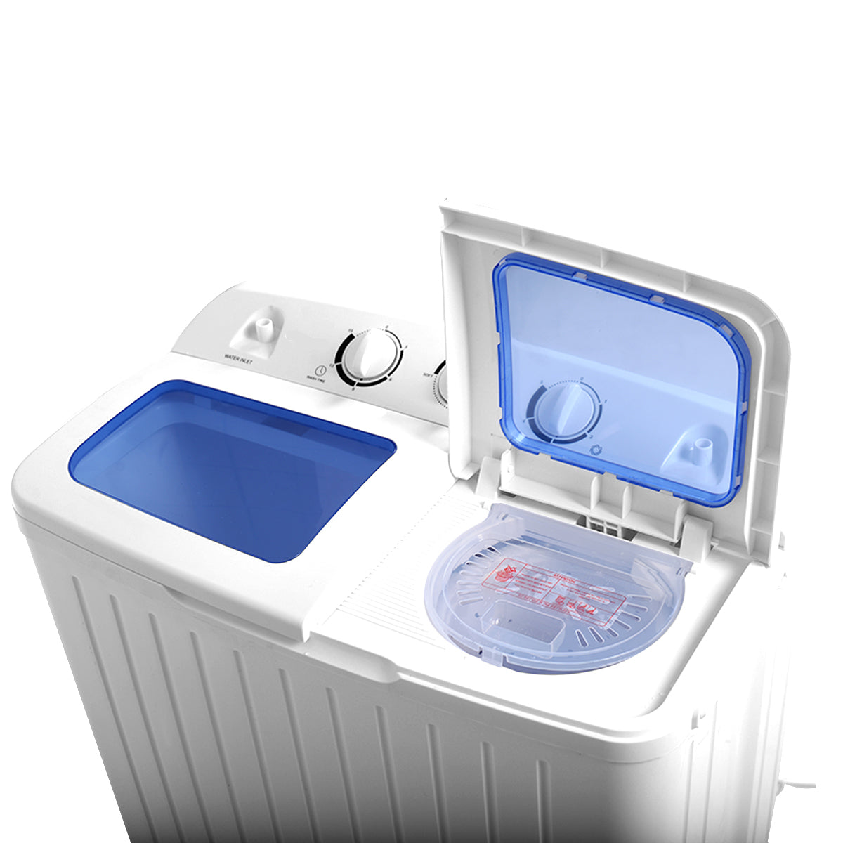 8 KG Twin Tub Washing Machine with Time Control and Drain Hose
