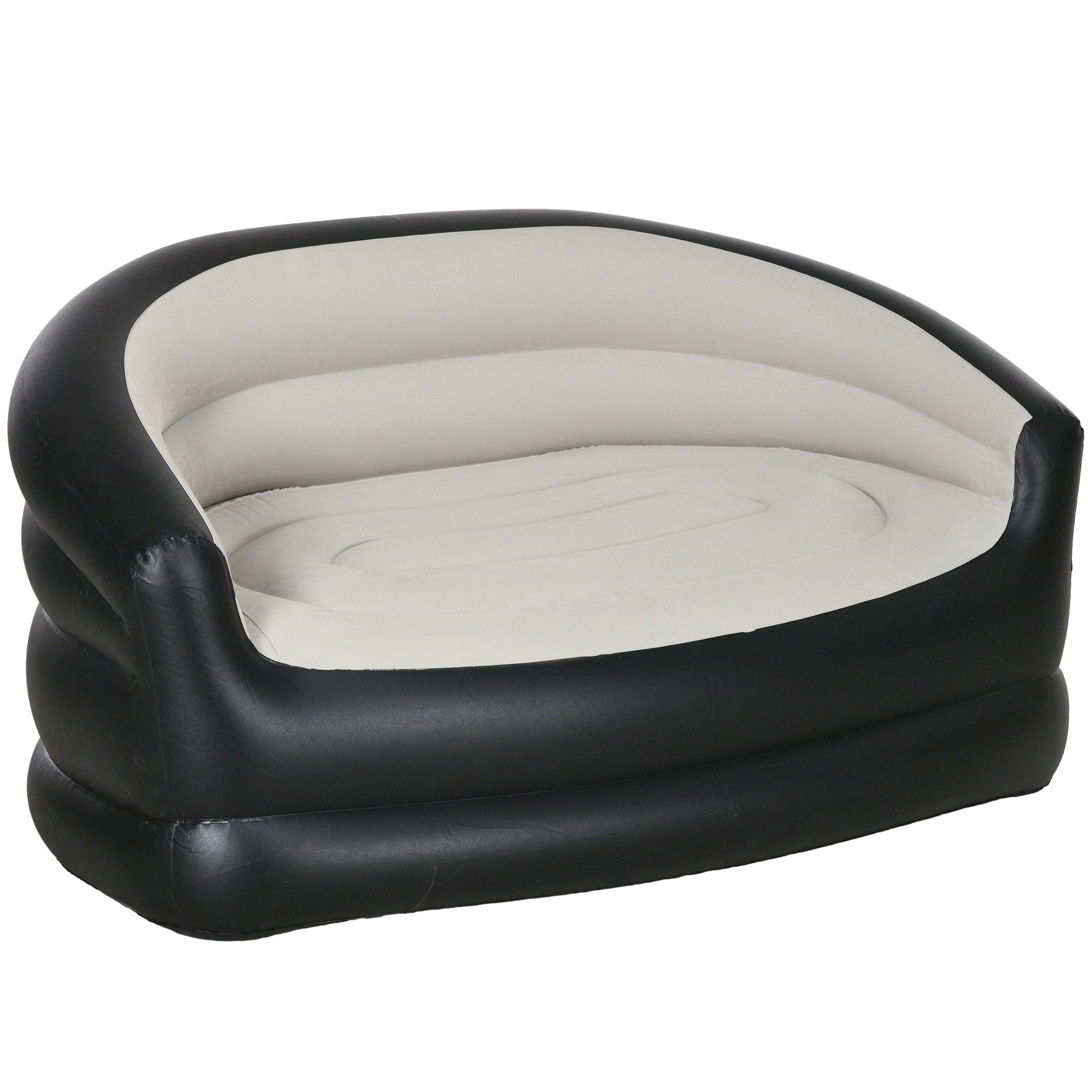 Outsunny Double Inflatable Seat - Grey/Black