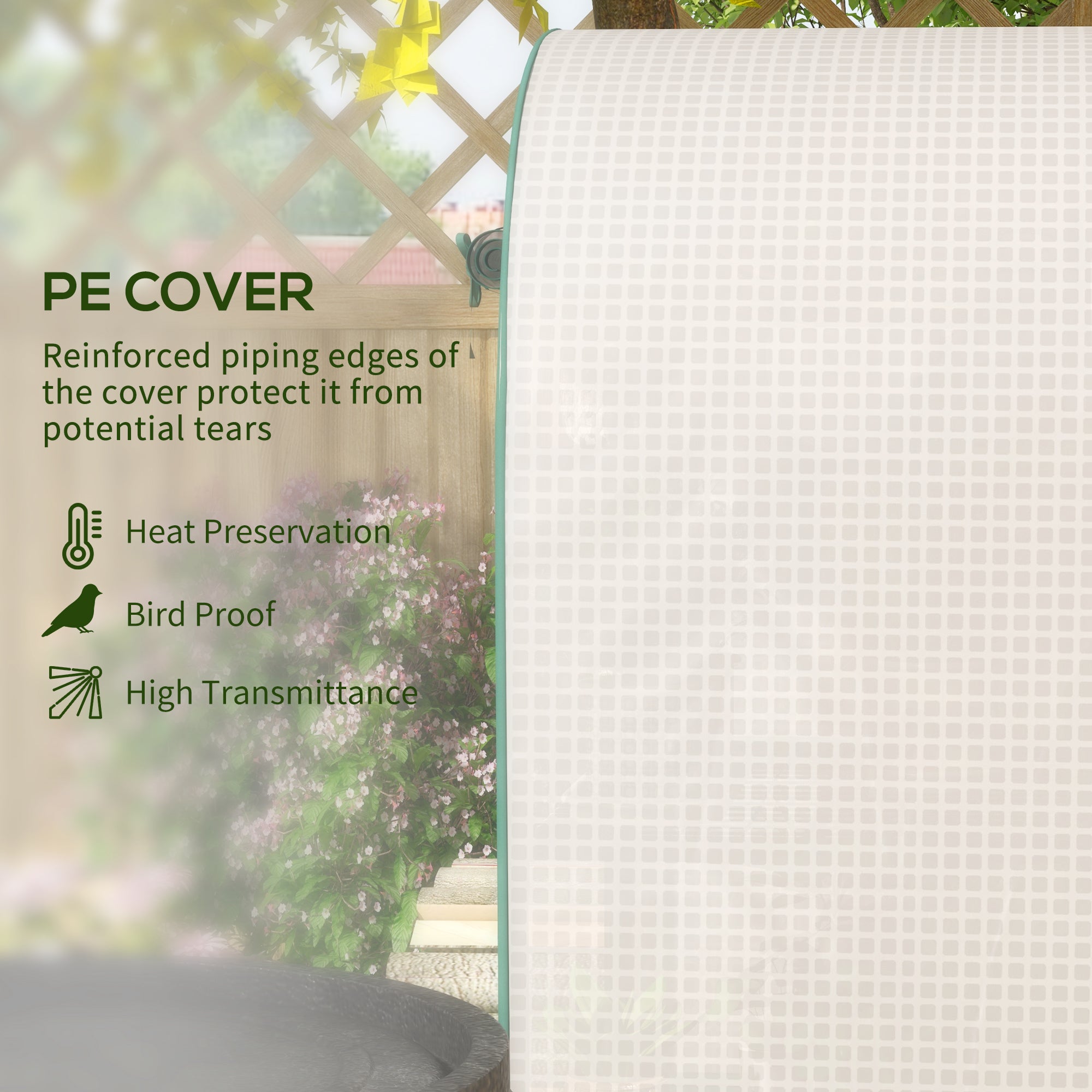 Outsunny 4 Tier Mini Greenhouse for Outdoor, Portable Gardening Plant Green House with Storage Shelf, Roll-Up Zipped Door, Metal Frame and PE Cover, 80 x 49 x 160cm, White