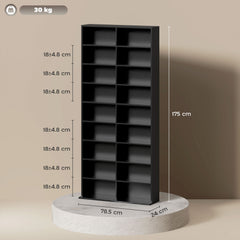 HOMCOM 640 CD Storage Tower - Black