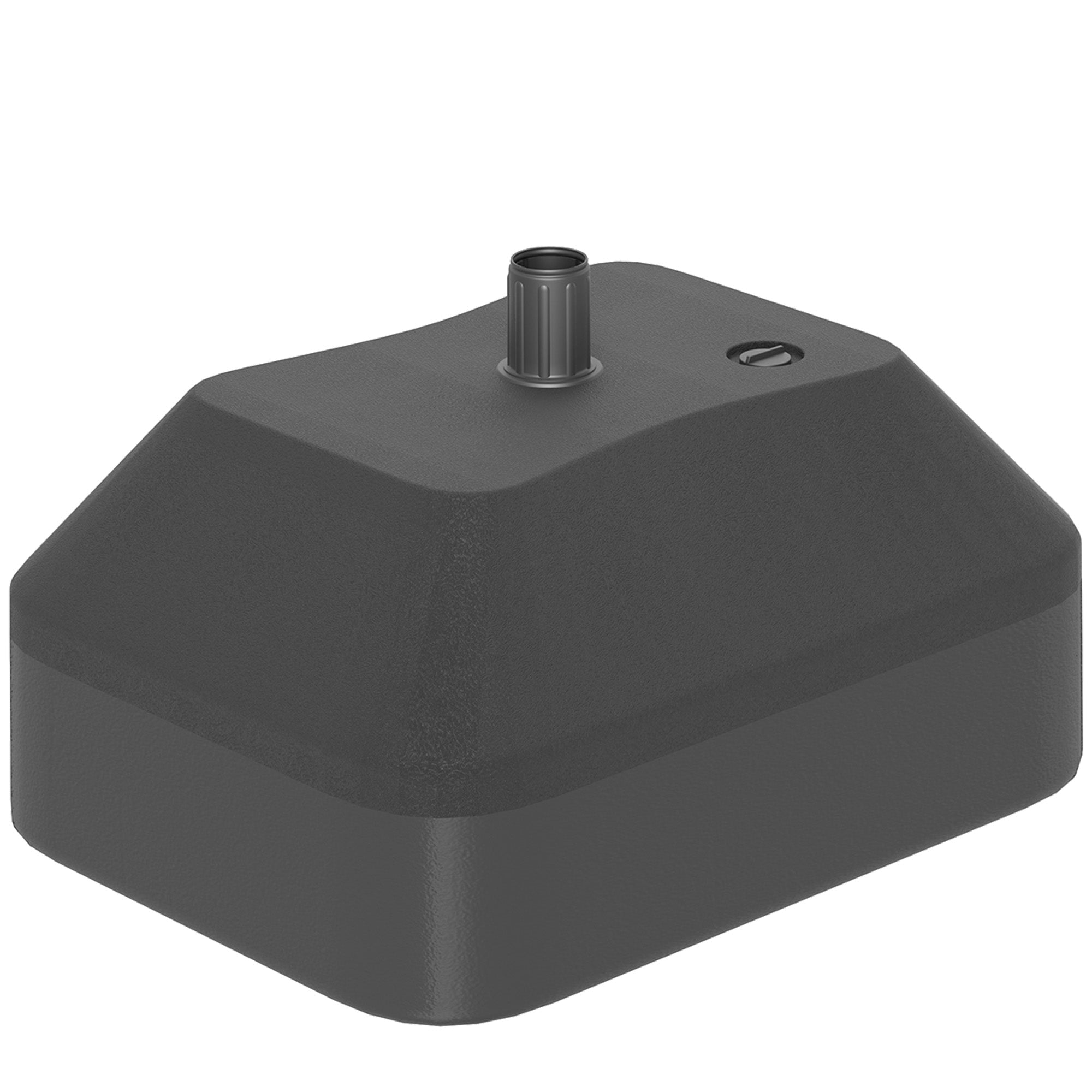 Outsunny Fillable Garden Parasol Base, Heavy Duty Parasol Base Stand Outdoor Umbrella Stand, Filled Up to 24kg with Sand or 20kg with Water, Sun Umbrella Base for 38 mm Poles, Black