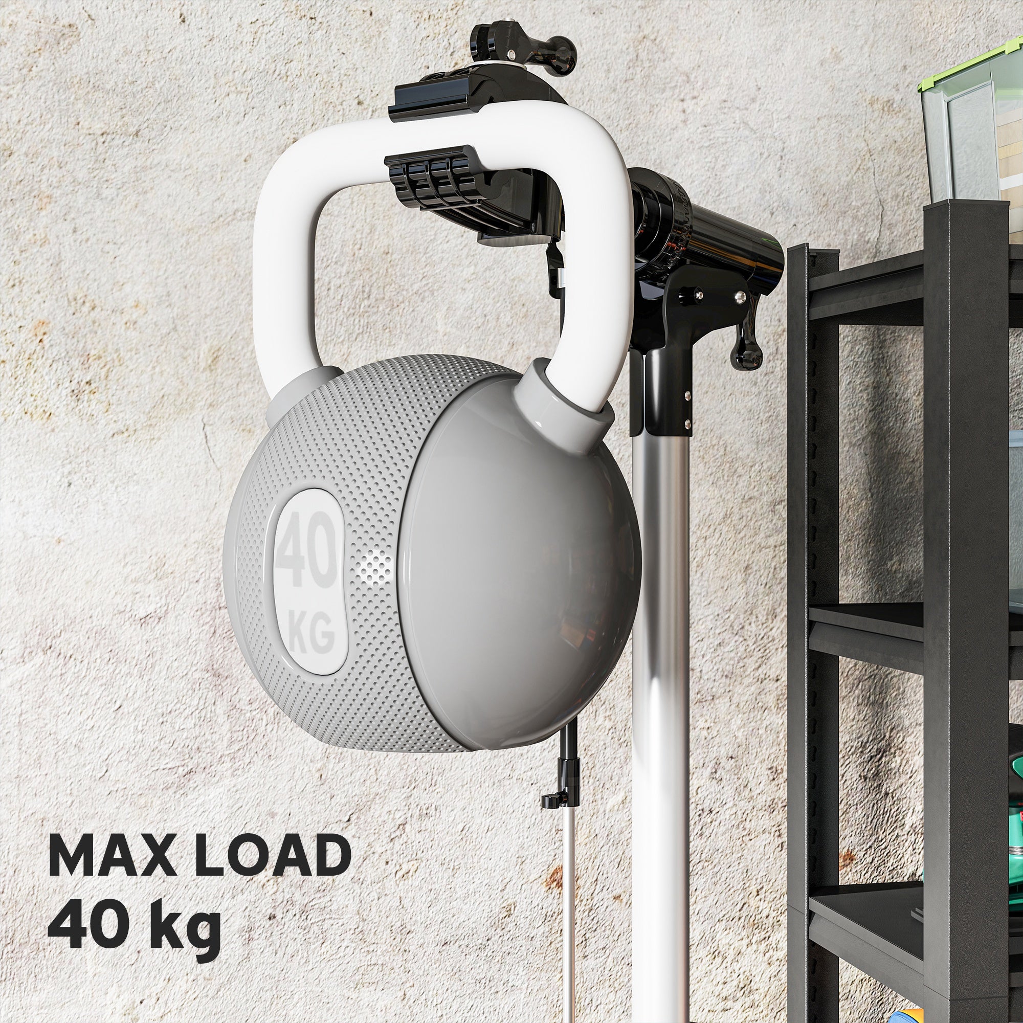 HOMCOM Bike Repair Stand, Max Load 40kg, Foldable, Height Adjustable, for Road Bike, Mountain Bike, E-bike