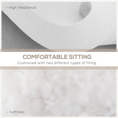 Outsunny 14-piece Dining Set Cushions - Cream