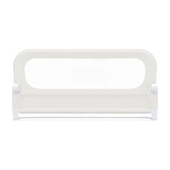 Foldable Bed Rail in white with a mesh centre panel and sturdy side hinges