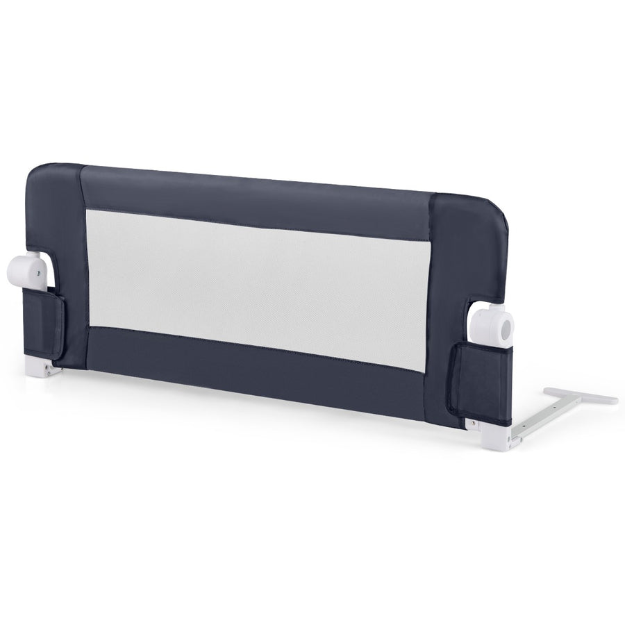 Foldable Toddler Bed Rail with Removable Oxford Cover-Dark Grey