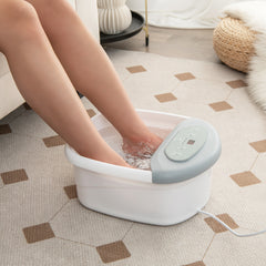 Foot Spa Massager with Removable Pedicure Stone-Grey