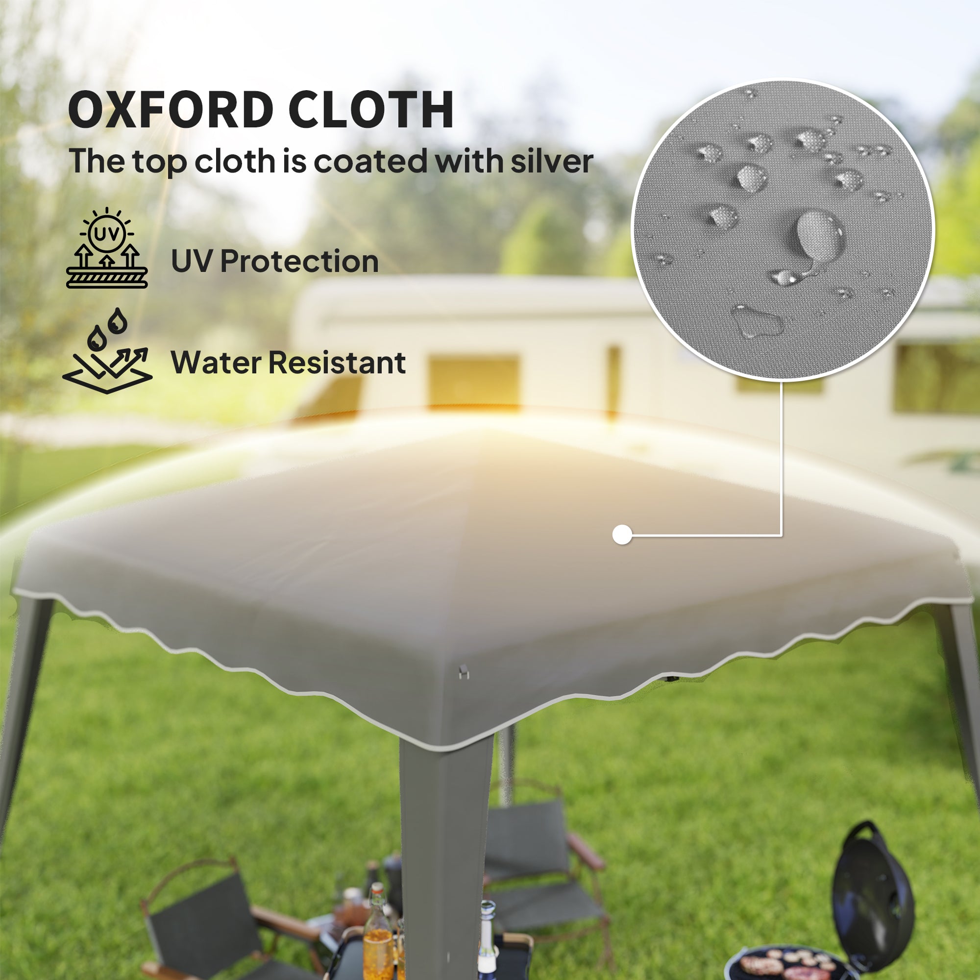 Outsunny 2.5 x 2.5M Pop up Garden Tent - Grey