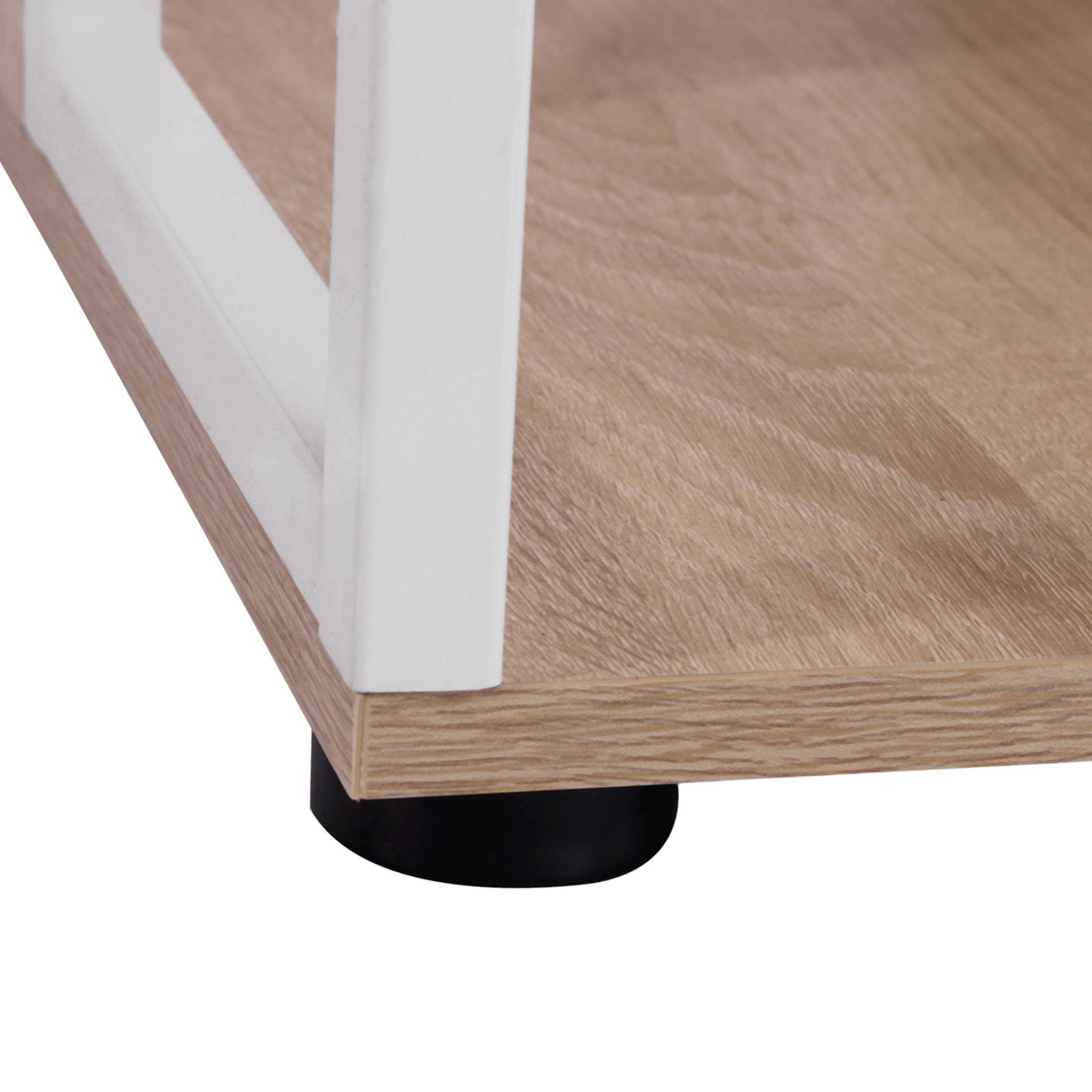 HOMCOM Computer Desk with Drawers and Bookshelf, Writing Desk for Home Office with Storage Shelves, Study Workstation, Oak