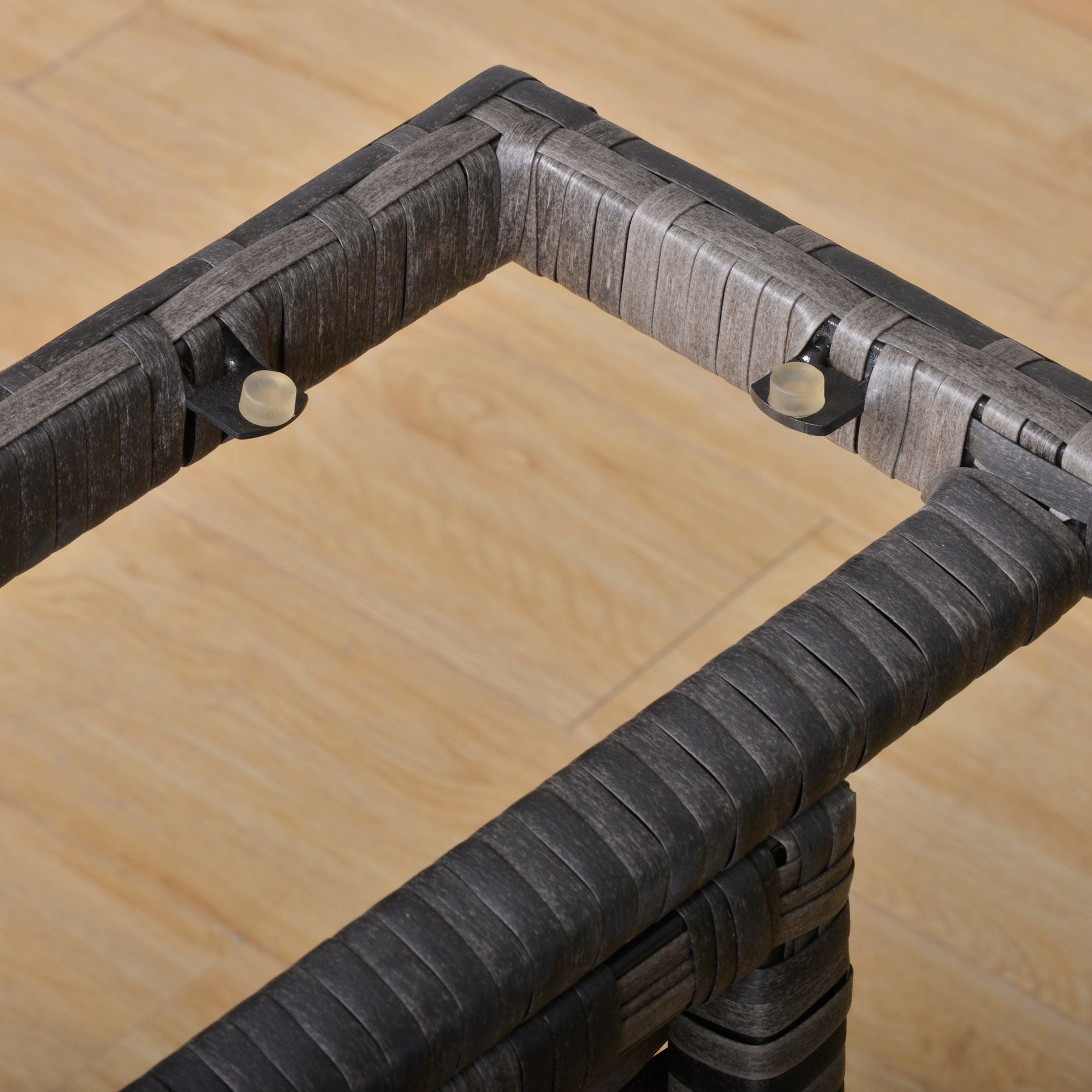 Outsunny 8 Seater Patio wicker Sofa Set ,Outdoor Couch with Table & Cushions, Grey