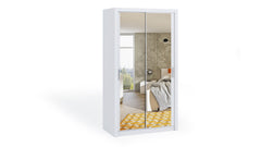 Bono Sliding Door Wardrobe With Mirrors 120cm