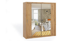 Bono Sliding Door Wardrobe With Mirrors 200cm