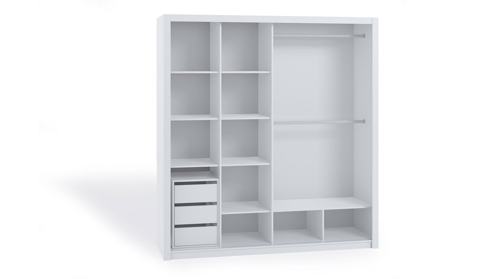 Bono Sliding Door Wardrobe With Mirrors 200cm