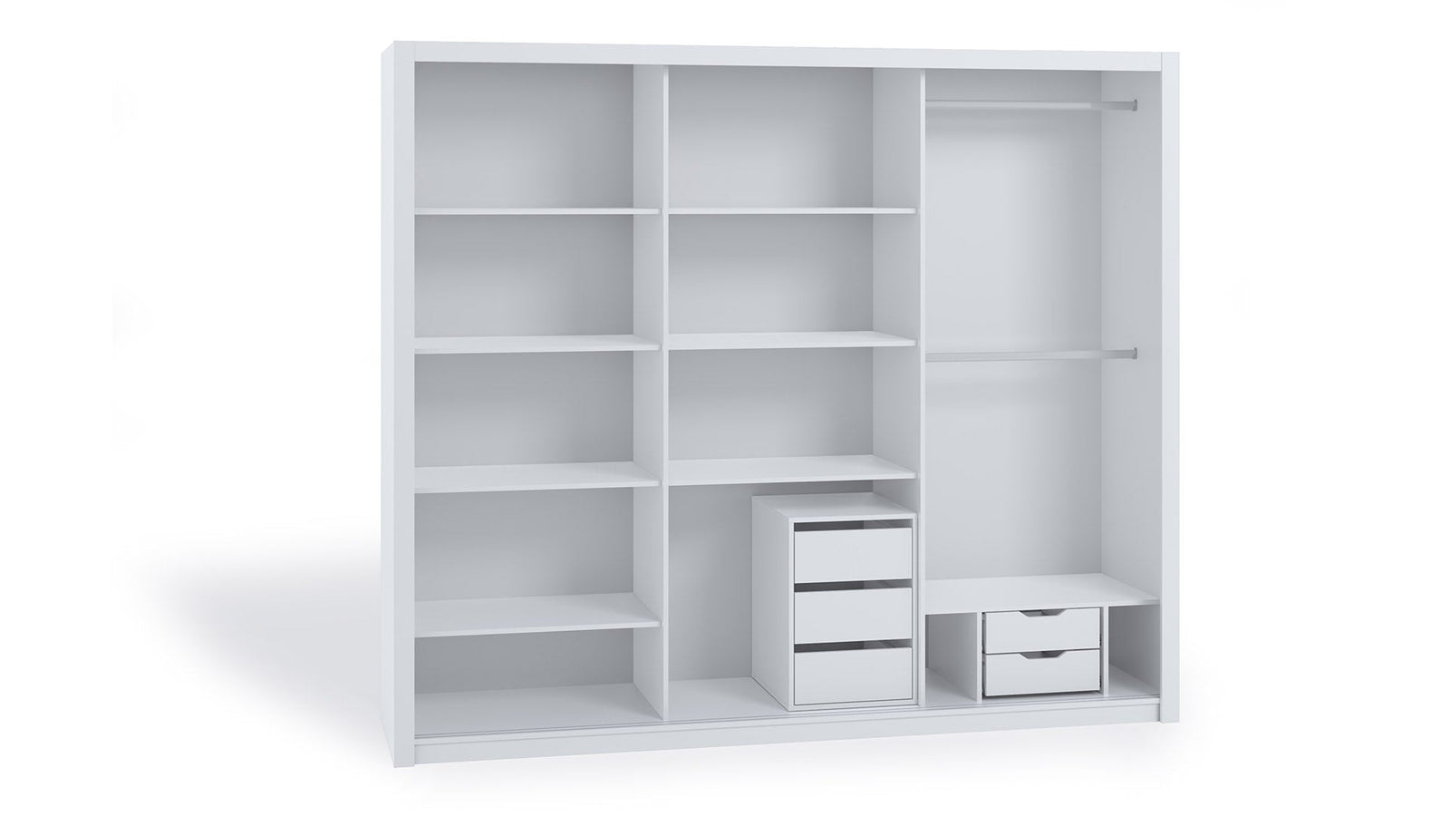 Bono Sliding Door Wardrobe With Mirror 250cm