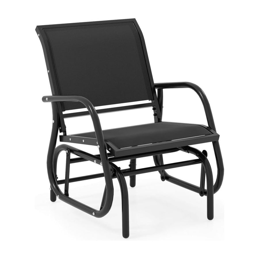Glider Rocking Garden Chair-Black