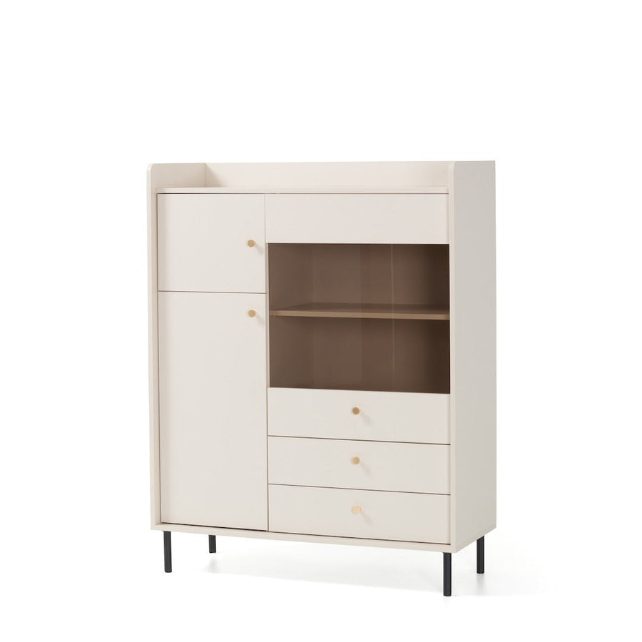 Grande GR2 Display Cabinet 104cm in Beige