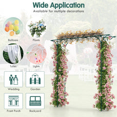 Metal Archway for Climbing Plants for Wedding Ceramony Party Backyard-Green