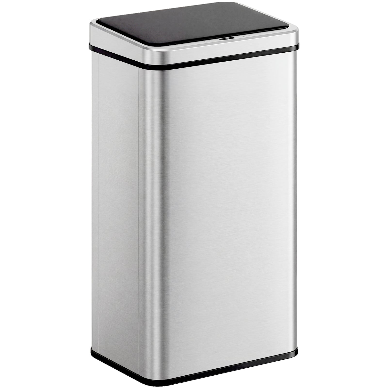 HOMCOM 50L Sensor Bin with Soft-Close Lid, Stainless Steel Automatic Touchless Motion Sensor Kitchen Bin, Silver Tone