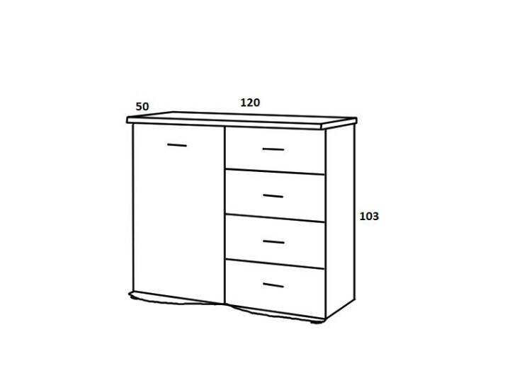 Grenada Sideboard Cabinet 120cm