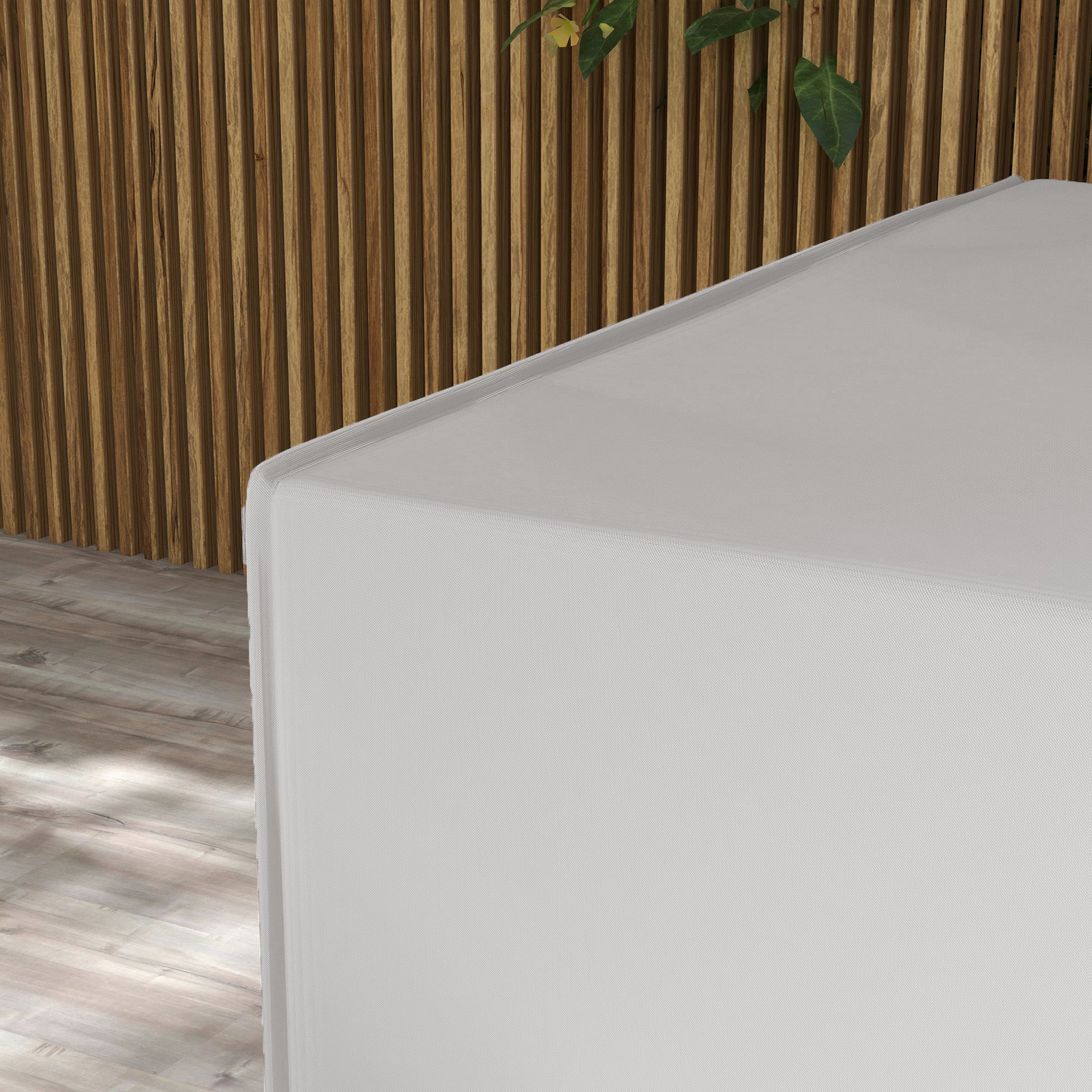 Outsunny Outdoor Garden Furniture Cover Waterproof, Anti-UV 600D Heavy Duty Oxford Fabric Patio Furniture Cover for Rectangular Sofa Table Set, Grey, 210 x 140 x 80 cm