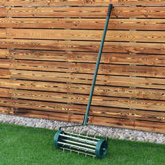 Heavy Duty Rolling Grass Lawn Garden Aerator