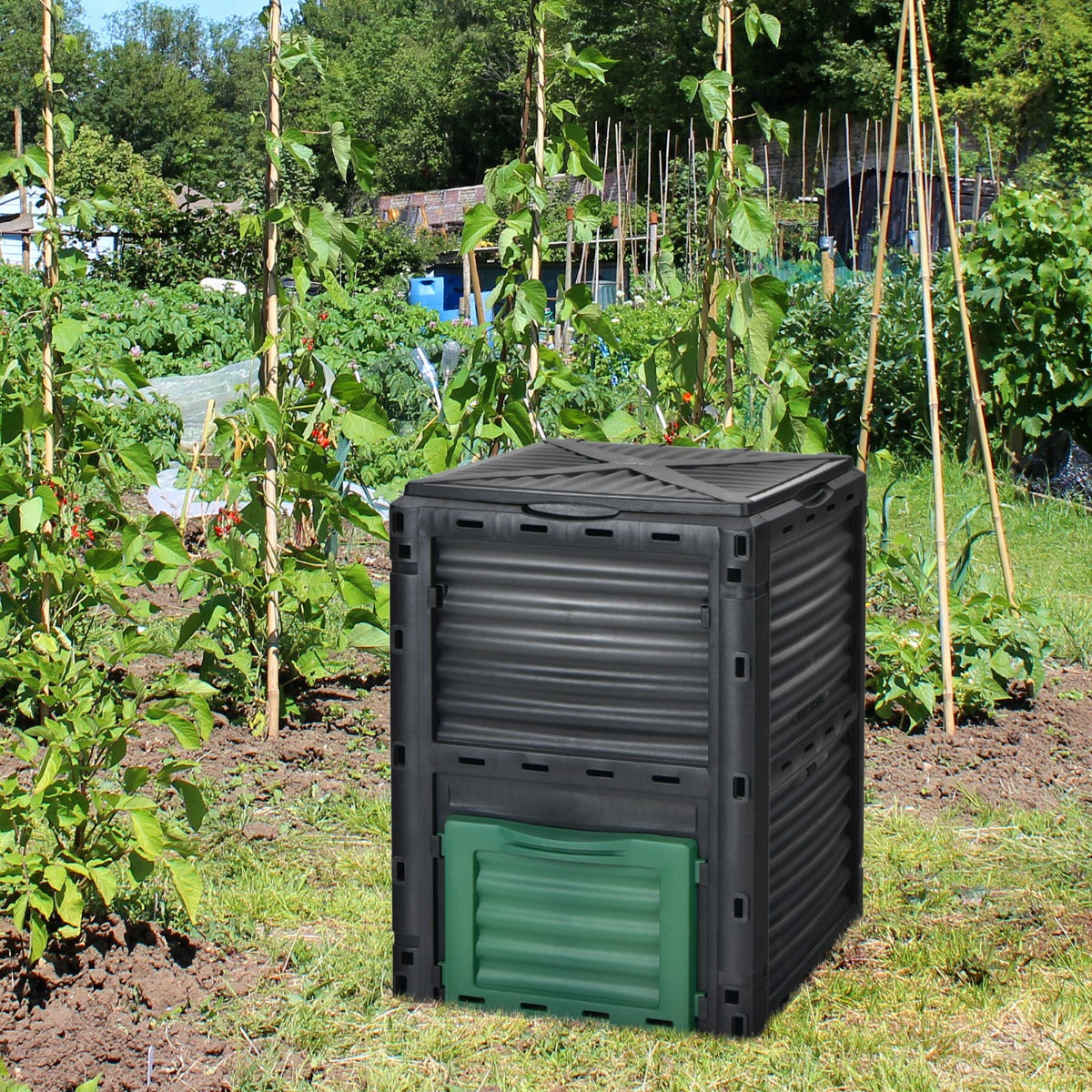 300 Litre Garden Compost Bin-Green