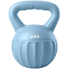 SPORTNOW Kettlebell for Strength Training Kettle Bell with Non-Slip Handle 6 kg Blue