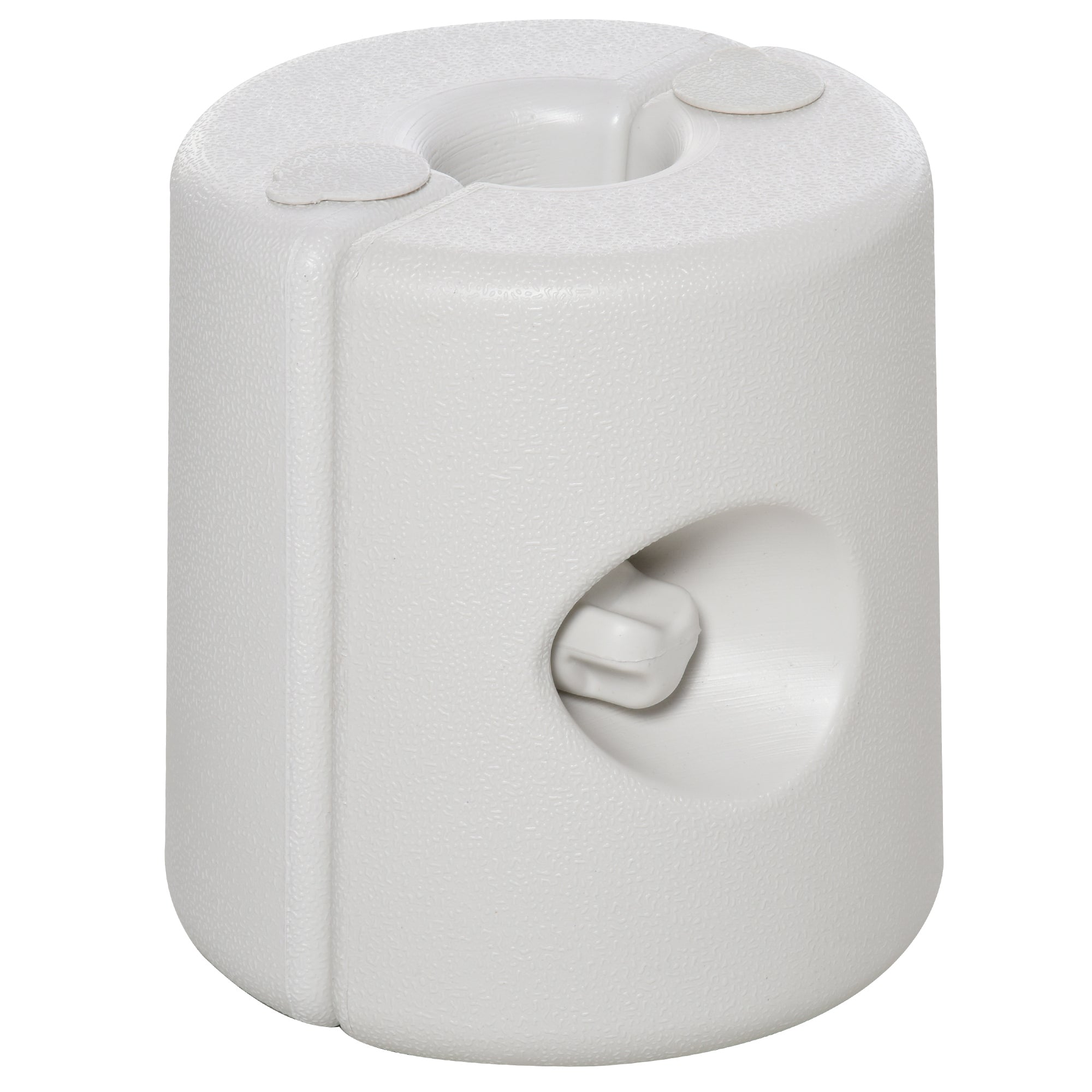 Outsunny 4 Pack 36 kg Gazebo Weights, Canopy Tent Weights with Rapid Clip, Gazebo Leg Weights Fill with Sand or Water, White