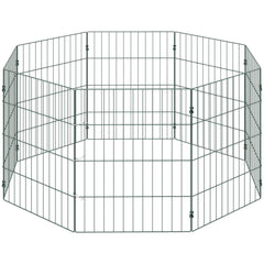 PawHut 8 Panel Pet Playpen for Small Dogs Indoor Outdoor 60 cm Height