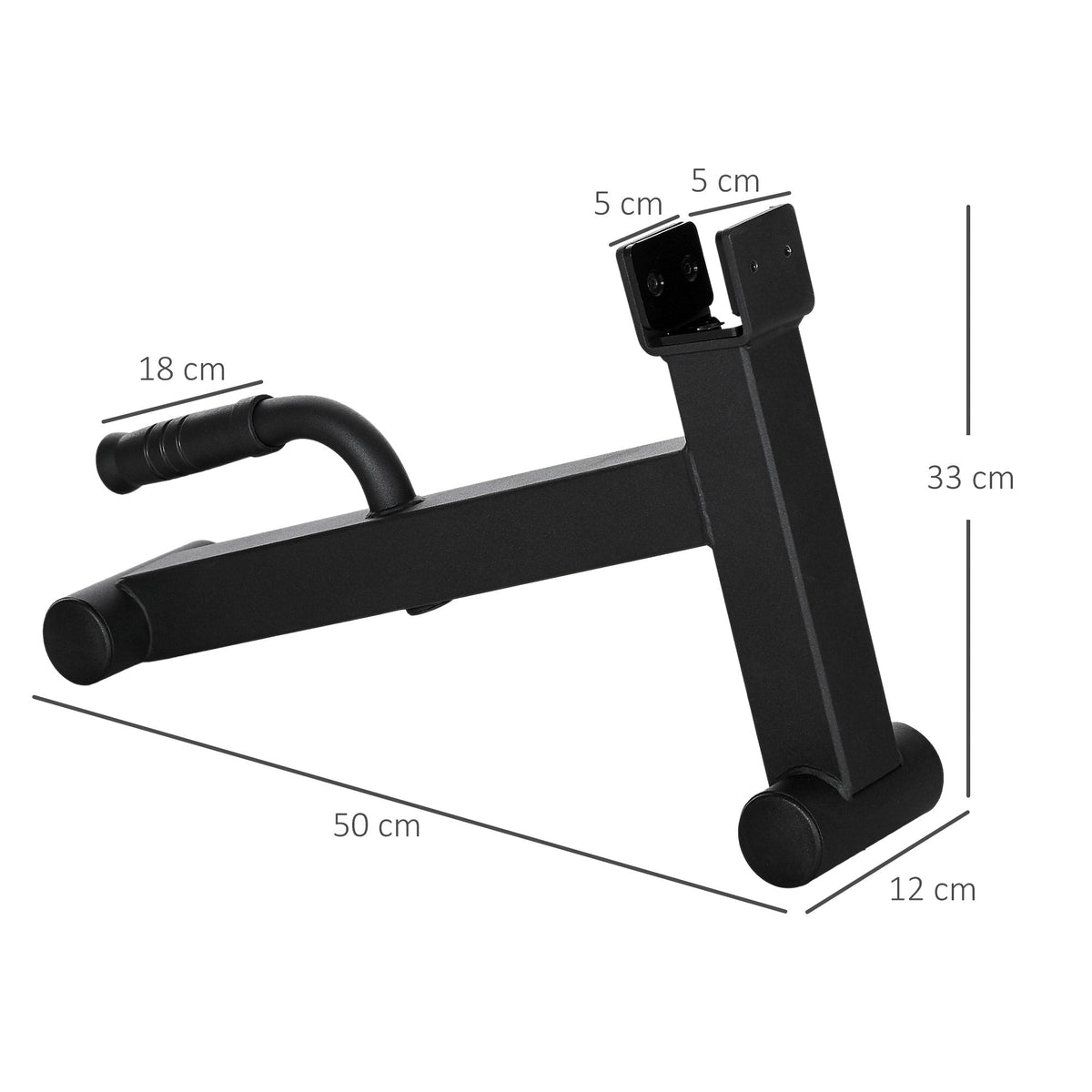 SPORTNOW 2Pcs Barbell Jack, Deadlift Jack with Non-Slip Handle and Plastic Padding, Easy Loading and Unloading 400kg Barbell Plates, for Home Gym, Deadlifting Weight Training
