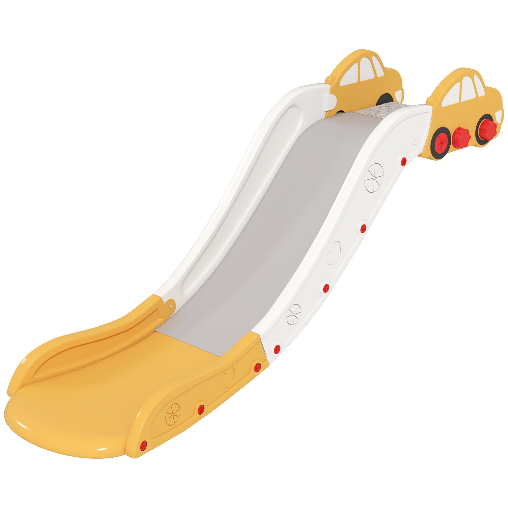 AIYAPLAY Kids Slide for Bed, Sofa, with Extended Length, Easy to assemble and Store, Yellow