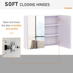 HOMCOM Mirror Cabinet in White