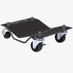 Heavy Duty Steel Tire Skates with four black swivel casters and a textured metal surface