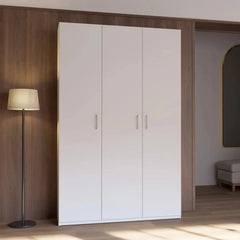 Hofsa Hinged Door Wardrobe 133cm in White