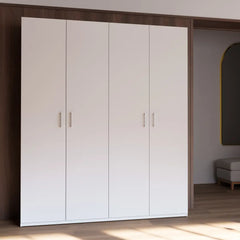 Hofsa Hinged Door Wardrobe 178cm in White