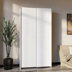 Hofsa Sliding Door Wardrobe 100cm in White