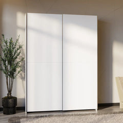 Hofsa Sliding Door Wardrobe 150cm in White