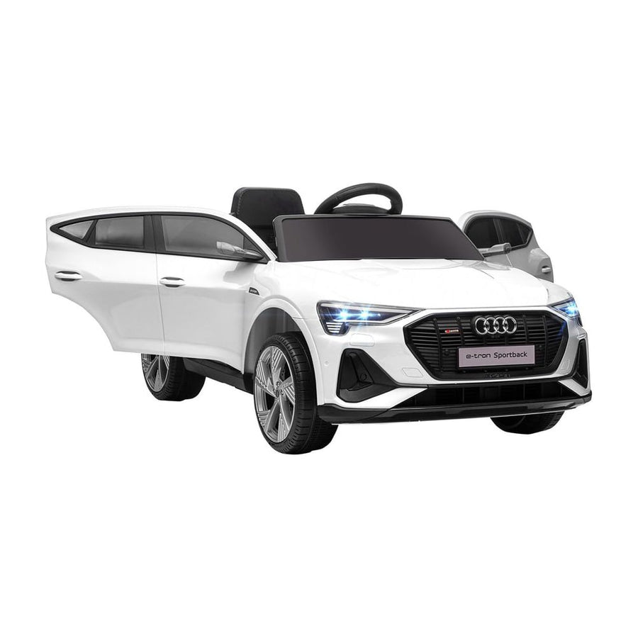 HOMCOM 12V Kids Electric Ride-On Car in White