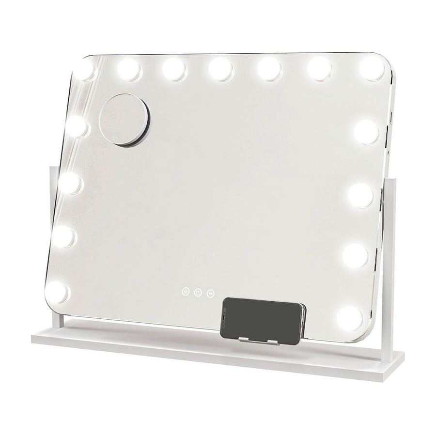 HOMCOM 14 LED bulb Tabletop Makeup Mirror, with Adjustable Settings