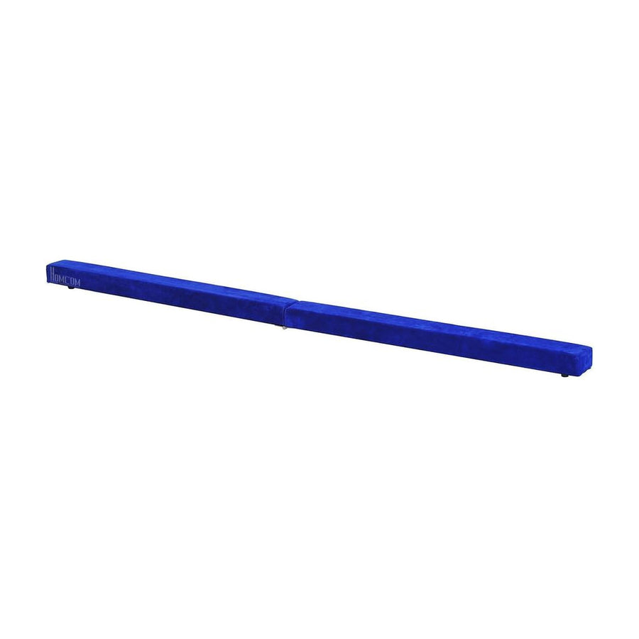 HOMCOM 2.1M 7FT Gymnastics Folding Balance Beam Home Gym Training Exercise Sports - Blue