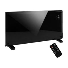 HOMCOM 2000W Smart Control Heater in black with a remote control on a plain background