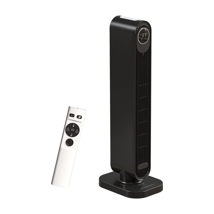 HOMCOM 2000W Ceramic Electric Heater with Fan, Timer, Oscillation - Black