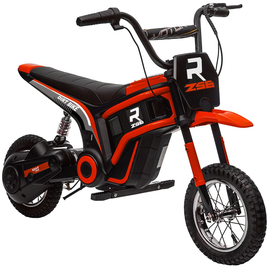 HOMCOM 24V Electric Motorbike with Twist Grip Throttle in Red