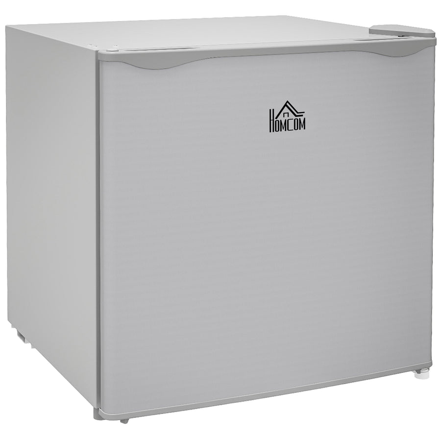 HOMCOM 35L Mini Freezer in grey, a compact upright appliance with a single door