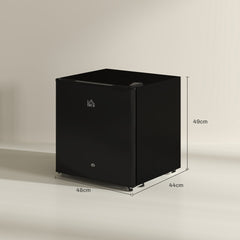 HOMCOM 46 Litre Lockable Countertop Fridge in Black