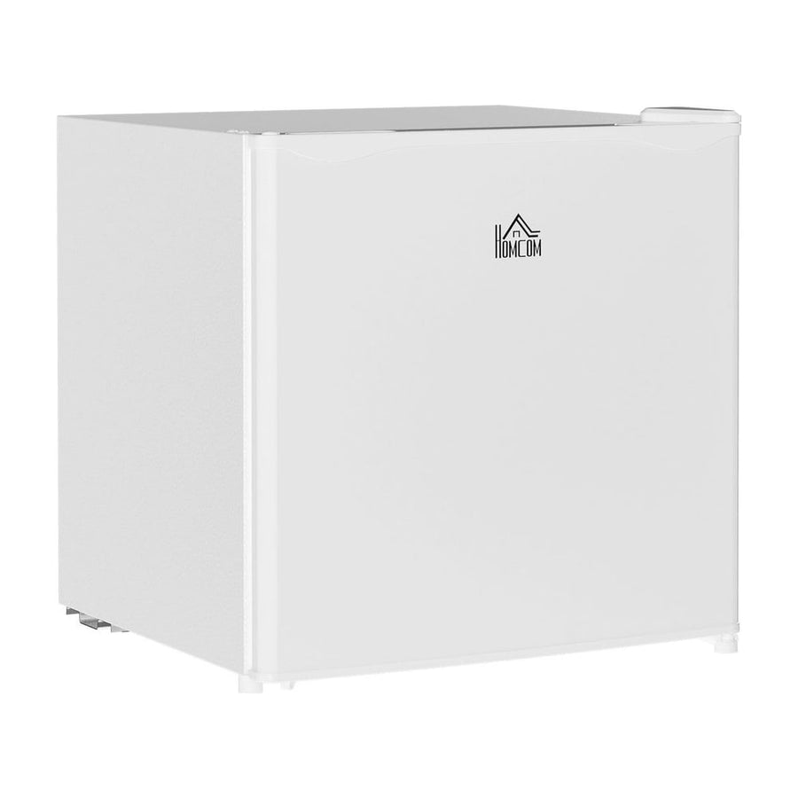 HOMCOM 46 Litre Table Top Mini Fridge in cream with a reversible door