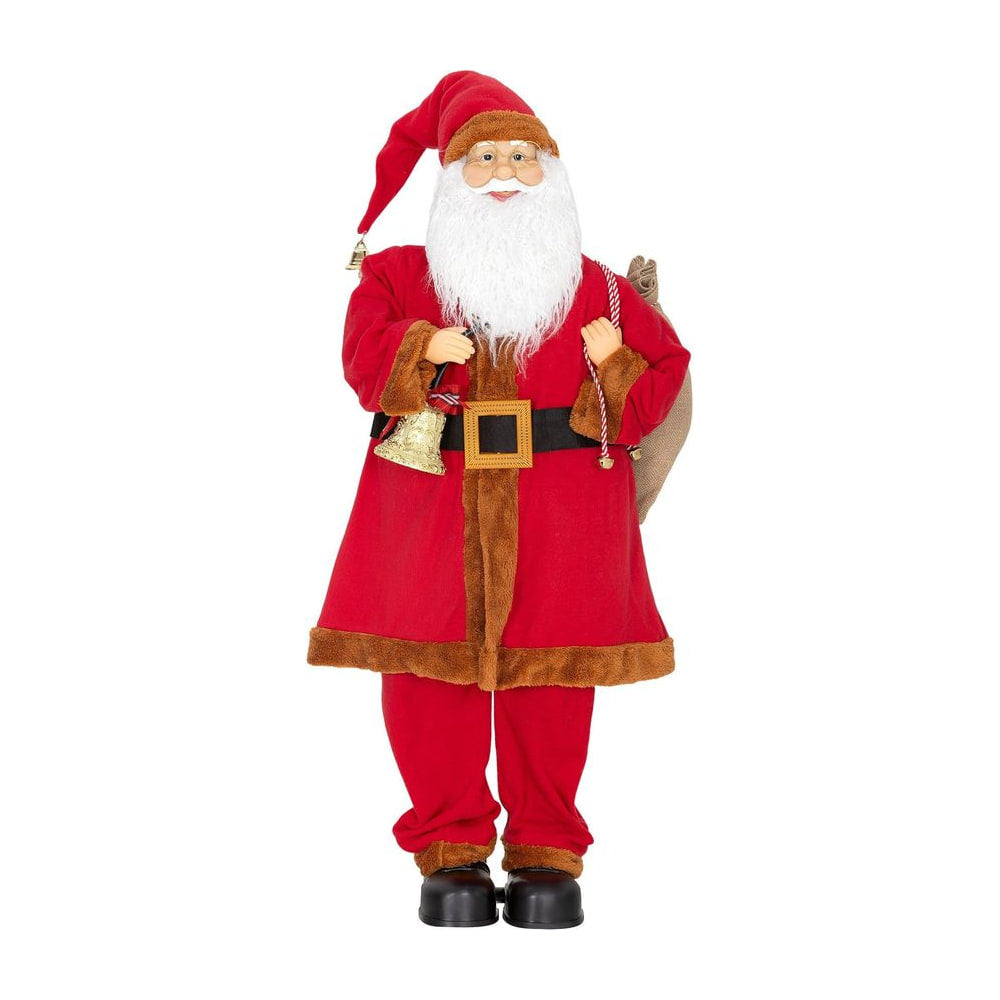 HOMCOM 4ft Singing Santa Claus Figure standing against a plain white background